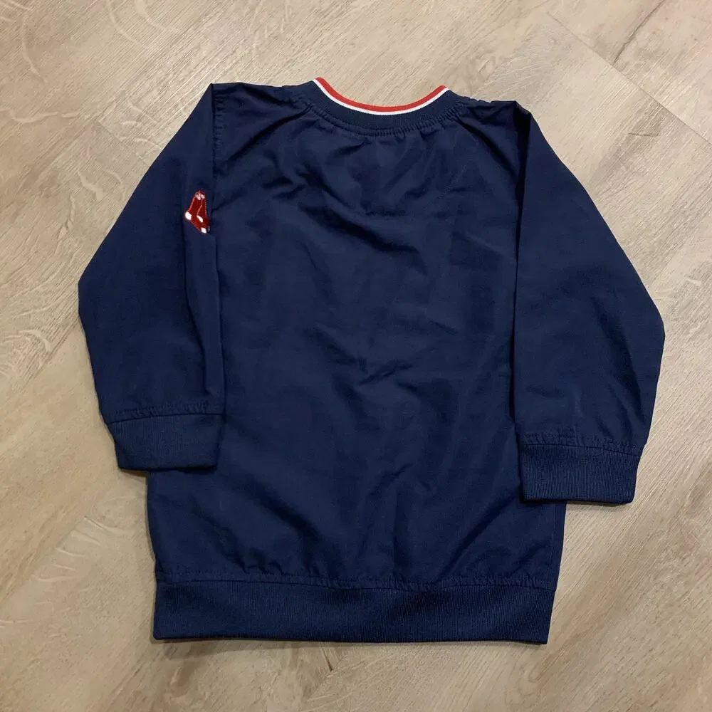 Vintage Y2K Nike MLB Boston Red Sox Jacket Kids 4T Windbreaker Center Swoosh